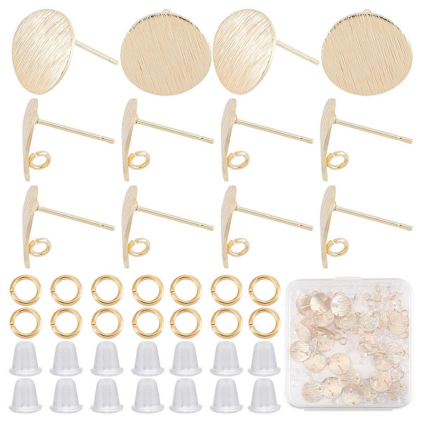 PandaHall CREATCABIN 30Pcs Drawbench Flat Round Brass Stud Earring Findings, with Vertical Loops & 30Pcs Open Jump Rings & 100Pcs Plastic...
PandaHall CREATCABIN 30Pcs Drawbench Flat Round Brass Stud Earring Findings, with Vertical Loops & 30Pcs Open Jump Rings & 100Pcs Plastic...