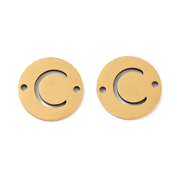 PandaHall Vacuum Plating 201 Stainless Steel Hollow Flat Round Links, Letter Connector Charms, Real 18K Gold Plated, Letter C, 12x1mm, Hole...
PandaHall Vacuum Plating 201 Stainless Steel Hollow Flat Round Links, Letter Connector Charms, Real 18K Gold Plated, Letter C, 12x1mm, Hole...