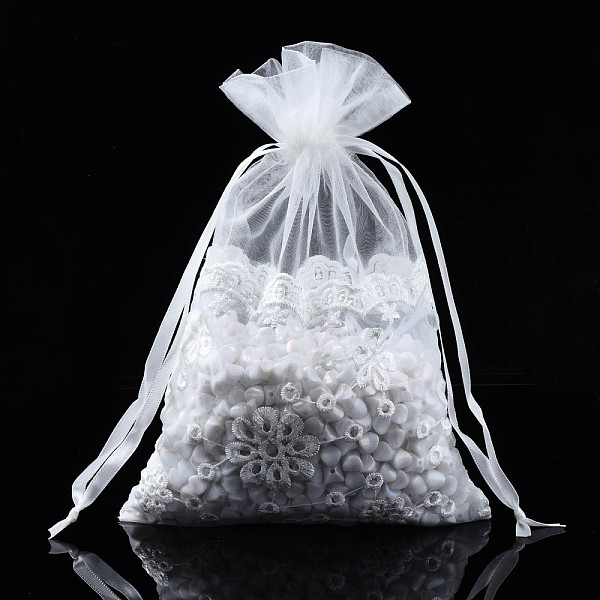 PandaHall Acrylic Fibres Drawstring Gift Bags, for Jewelry & Baby Showers Packaging Wedding Favor Bag, Clear, 23~24x16~17x0.3cm Organza..., White
PandaHall Acrylic Fibres Drawstring Gift Bags, for Jewelry & Baby Showers Packaging Wedding Favor Bag, Clear, 23~24x16~17x0.3cm Organza..., White