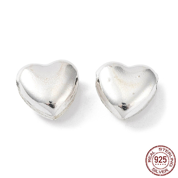 PandaHall 925 Sterling Silver Bead, Heart, Silver, 8x8x4mm, Hole: 1mm Sterling Silver Heart
PandaHall 925 Sterling Silver Bead, Heart, Silver, 8x8x4mm, Hole: 1mm Sterling Silver Heart