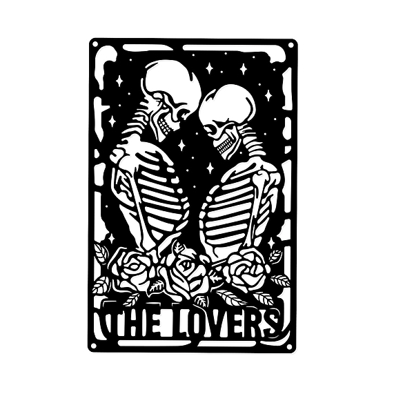 PandaHall Iron Wall Art Decorations, for Front Porch, Living Room, Kitchen, Matte Style, Skull, 300x200x1mm Iron Skeleton
PandaHall Iron Wall Art Decorations, for Front Porch, Living Room, Kitchen, Matte Style, Skull, 300x200x1mm Iron Skeleton