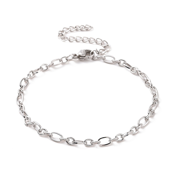 PandaHall 304 Stainless Steel Figaro Chain Bracelet for Men Women, Stainless Steel Color, 6-7/8 inch(17.4cm) 304 Stainless Steel
PandaHall 304 Stainless Steel Figaro Chain Bracelet for Men Women, Stainless Steel Color, 6-7/8 inch(17.4cm) 304 Stainless Steel