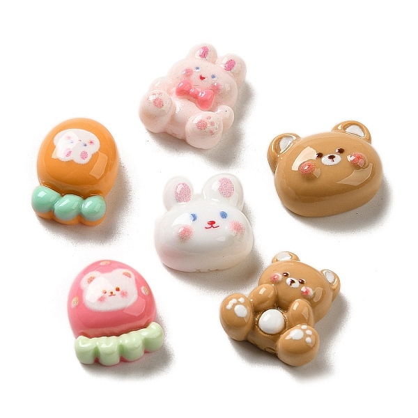 PandaHall Opaque Resin Decoden Cabochons, Rabbit & Bear & Carrot, Mixed Shapes, Mixed Color, 11~13.5x11~13.5x5.5~6.5mm Resin Mixed Shapes..., Multicolor
PandaHall Opaque Resin Decoden Cabochons, Rabbit & Bear & Carrot, Mixed Shapes, Mixed Color, 11~13.5x11~13.5x5.5~6.5mm Resin Mixed Shapes..., Multicolor