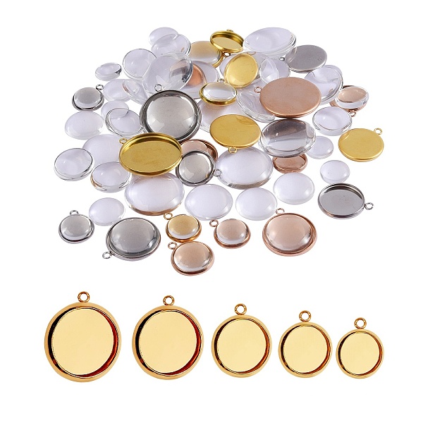 PandaHall DIY Pendant Making Kits, Including 24Pcs 304 Stainless Steel Pendant Cabochon Settings and 50Pcs Transparent Glass Cabochons...
PandaHall DIY Pendant Making Kits, Including 24Pcs 304 Stainless Steel Pendant Cabochon Settings and 50Pcs Transparent Glass Cabochons...