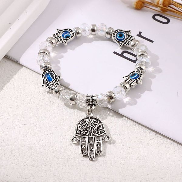 PandaHall Devil's Eye Bracelet Fatima Palm Bracelet Alloy Eye Men's and Women's Handwear
PandaHall Devil's Eye Bracelet Fatima Palm Bracelet Alloy Eye Men's and Women's Handwear