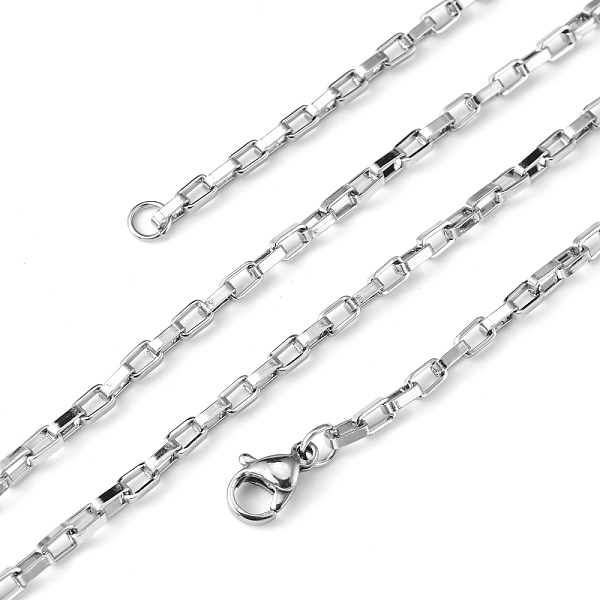 PandaHall Box Chain Necklace for Men, 304 Stainless Steel Necklaces, with Lobster Claw Clasps, Stainless Steel Color, 19.6 inch(50cm), 2.5mm...
PandaHall Box Chain Necklace for Men, 304 Stainless Steel Necklaces, with Lobster Claw Clasps, Stainless Steel Color, 19.6 inch(50cm), 2.5mm...