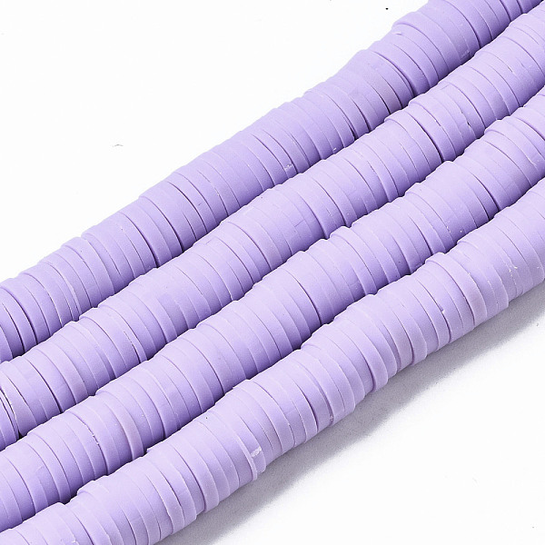 PandaHall Handmade Polymer Clay Beads Strands, for DIY Jewelry Crafts Supplies, Heishi Beads, Disc/Flat Round, Lilac, 8x0.5~1mm, Hole: 2mm..., Purple
PandaHall Handmade Polymer Clay Beads Strands, for DIY Jewelry Crafts Supplies, Heishi Beads, Disc/Flat Round, Lilac, 8x0.5~1mm, Hole: 2mm..., Purple