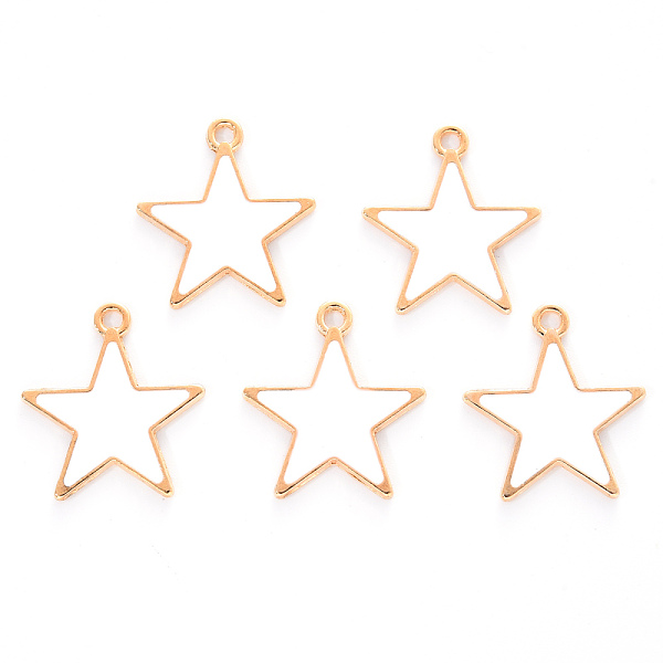 PandaHall Alloy Enamel Pendants, Cadmium Free & Lead Free, Light Gold, Star, White, 20x18.5x1mm, Hole: 1.6mm Alloy+Enamel Star White
PandaHall Alloy Enamel Pendants, Cadmium Free & Lead Free, Light Gold, Star, White, 20x18.5x1mm, Hole: 1.6mm Alloy+Enamel Star White