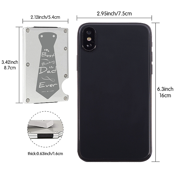 PandaHall Aluminum Alloy ID Card Badge Holder, Rectangle Name Tag Holder, Tie Pattern, 87x54x16mm Aluminum Alloy Others
PandaHall Aluminum Alloy ID Card Badge Holder, Rectangle Name Tag Holder, Tie Pattern, 87x54x16mm Aluminum Alloy Others