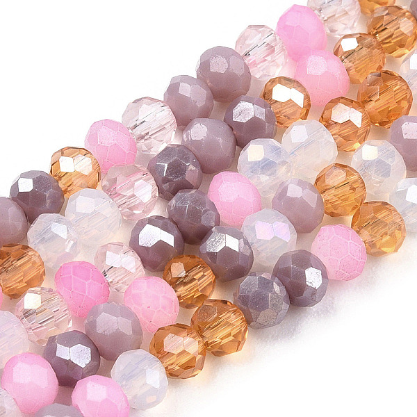 PandaHall Glass Beads Strands, Faceted, Rondelle, Rosy Brown, 3x2.5mm, Hole: 0.6mm, about 145~150pcs/strand, 34~35cm Glass Rondelle
PandaHall Glass Beads Strands, Faceted, Rondelle, Rosy Brown, 3x2.5mm, Hole: 0.6mm, about 145~150pcs/strand, 34~35cm Glass Rondelle
