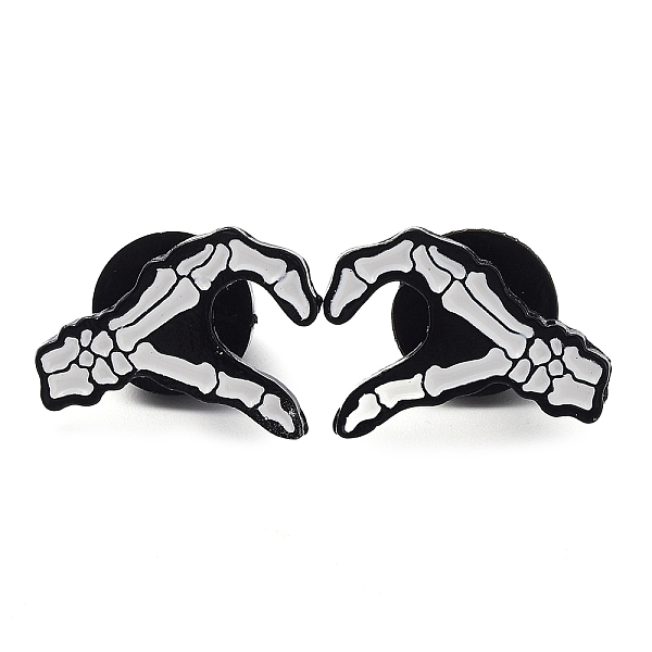 PandaHall Halloween Skull Hand Heart Enamel Pins, Electrophoresis Black Plated Alloy Brooch, White, 14x18x1.5mm, 2pcs/set Alloy+Enamel Skull...
PandaHall Halloween Skull Hand Heart Enamel Pins, Electrophoresis Black Plated Alloy Brooch, White, 14x18x1.5mm, 2pcs/set Alloy+Enamel Skull...