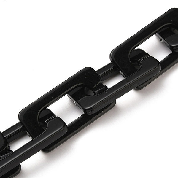 PandaHall Handmade Opaque Acrylic Cross Chains, Unwelded, Black, 43.5x23x4mm, about 39.37 inch(1m)/strand Acrylic Black
PandaHall Handmade Opaque Acrylic Cross Chains, Unwelded, Black, 43.5x23x4mm, about 39.37 inch(1m)/strand Acrylic Black
