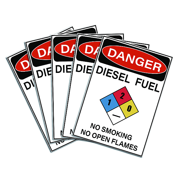 PandaHall CRASPIRE Danger Diesel Fuel Sticker 5-Pack Danger Diesel Fuel No Smoking No Open Flames Sign 7"X10" Danger/Warning Signs Stickers...
PandaHall CRASPIRE Danger Diesel Fuel Sticker 5-Pack Danger Diesel Fuel No Smoking No Open Flames Sign 7"X10" Danger/Warning Signs Stickers...