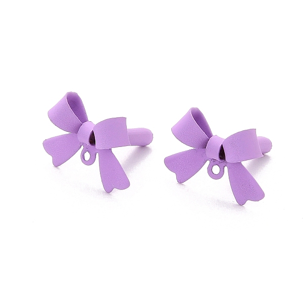 PandaHall Alloy Stud Earring Findings, with 925 Sterling Silver Pins and Loop, Bowknot, Plum, 11x15x4mm, Hole: 1.2mm, Pin: 0.7mm Alloy..., Purple
PandaHall Alloy Stud Earring Findings, with 925 Sterling Silver Pins and Loop, Bowknot, Plum, 11x15x4mm, Hole: 1.2mm, Pin: 0.7mm Alloy..., Purple