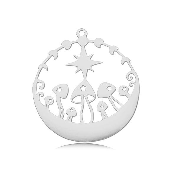 PandaHall Autumn Theme 201 Stainless Steel Pendants, Laser Cut, Mushroom, Stainless Steel Color, 32.5x30x1mm, Hole: 1.6mm 201 Stainless...
PandaHall Autumn Theme 201 Stainless Steel Pendants, Laser Cut, Mushroom, Stainless Steel Color, 32.5x30x1mm, Hole: 1.6mm 201 Stainless...