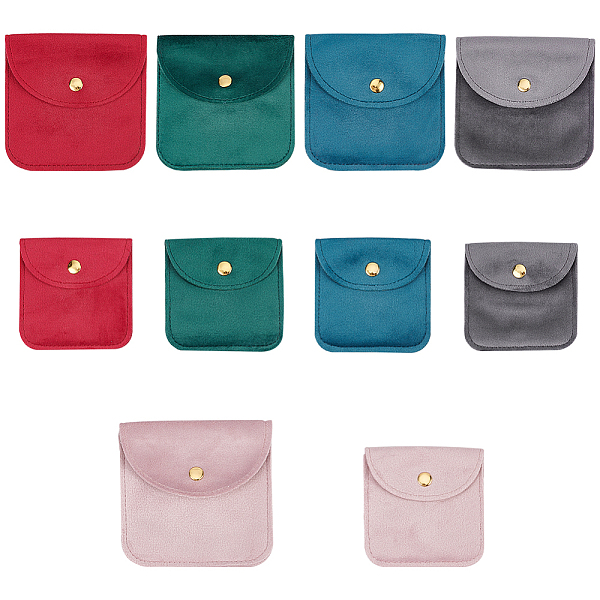 PandaHall BENECREAT 10Pcs 10 Styles Velvet Jewelry Storage Pouches, Square Jewelry Bags with Golden Tone Snap Fastener, for Earring, Rings..., Multicolor
PandaHall BENECREAT 10Pcs 10 Styles Velvet Jewelry Storage Pouches, Square Jewelry Bags with Golden Tone Snap Fastener, for Earring, Rings..., Multicolor