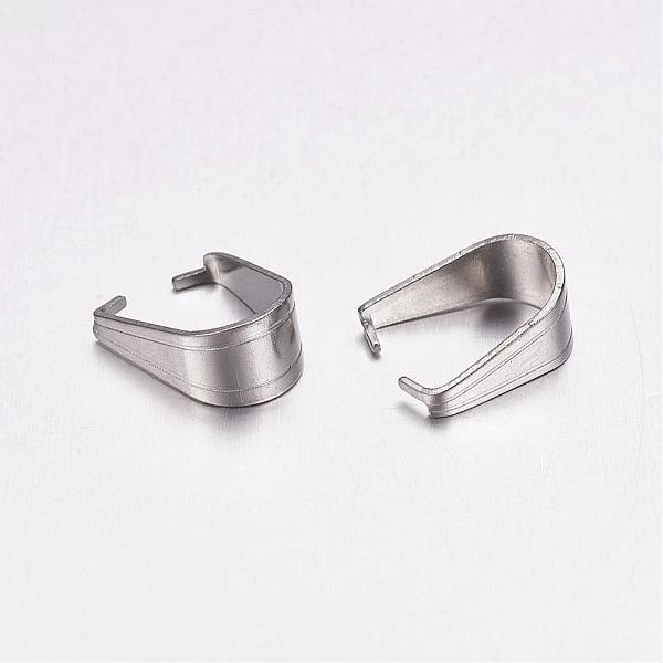 PandaHall 304 Stainless Steel Snap on Bails, Stainless Steel Color, 12.5x10.5x6mm 304 Stainless Steel
PandaHall 304 Stainless Steel Snap on Bails, Stainless Steel Color, 12.5x10.5x6mm 304 Stainless Steel