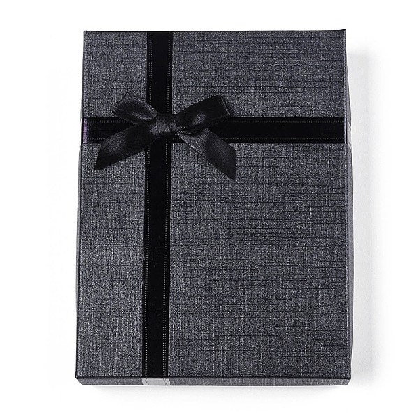 PandaHall Cardboard Jewelry Necklace Boxes, with Black Sponge, for Jewelry Gift Packaging, Rectangle with Bowknot, Black, 16x12x3.1cm...
PandaHall Cardboard Jewelry Necklace Boxes, with Black Sponge, for Jewelry Gift Packaging, Rectangle with Bowknot, Black, 16x12x3.1cm...