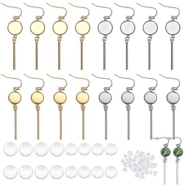 PandaHall CHGCRAFT 8Pairs 4Styles Earrings Wire Hooks Blanks DIY Earring Making Kits Including Flat Round Bar 304 Stainless Steel Drop...
PandaHall CHGCRAFT 8Pairs 4Styles Earrings Wire Hooks Blanks DIY Earring Making Kits Including Flat Round Bar 304 Stainless Steel Drop...