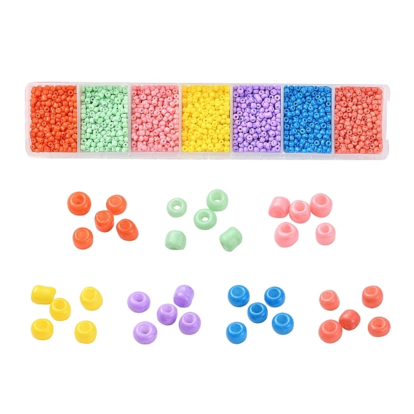 PandaHall 3500Pcs 7 Colors 12/0 Baking Paint Glass Round Seed Beads, Mixed Color, 1.5~2x1.5mm, Hole: 0.5~1mm, 500pcs/style Glass Multicolor
PandaHall 3500Pcs 7 Colors 12/0 Baking Paint Glass Round Seed Beads, Mixed Color, 1.5~2x1.5mm, Hole: 0.5~1mm, 500pcs/style Glass Multicolor