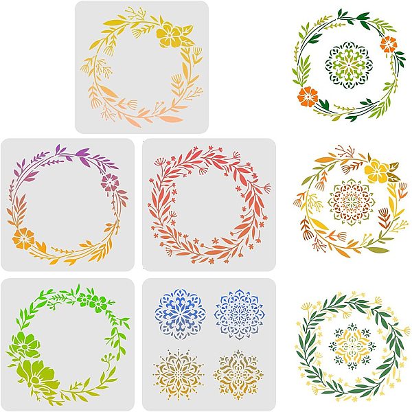 PandaHall FINGERINSPIRE 5Pcs Wreath Drawing Painting Stencils Templates (11.8x11.8inch) Plastic Anadem Stencils Decoration Square Flower...
PandaHall FINGERINSPIRE 5Pcs Wreath Drawing Painting Stencils Templates (11.8x11.8inch) Plastic Anadem Stencils Decoration Square Flower...
