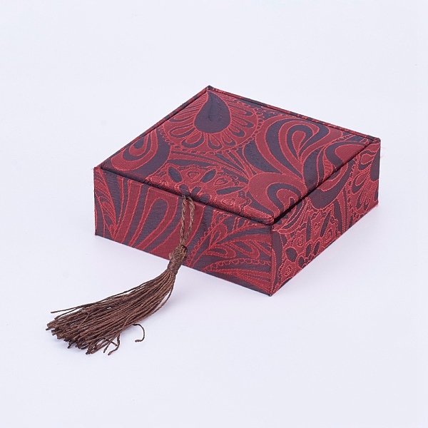 PandaHall Wooden Bracelet Boxes, with Linen and Nylon Cord Tassel, Square, Brown, 10x10x3.7cm Wood Square Brown
PandaHall Wooden Bracelet Boxes, with Linen and Nylon Cord Tassel, Square, Brown, 10x10x3.7cm Wood Square Brown