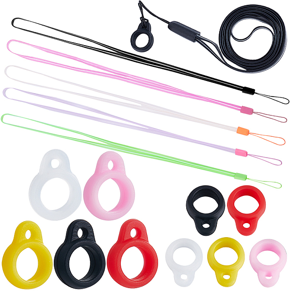 PandaHall CRASPIRE Rubber Lanyard Straps, with Silicone Pendant, Mixed Color Silicone Ring Multicolor
PandaHall CRASPIRE Rubber Lanyard Straps, with Silicone Pendant, Mixed Color Silicone Ring Multicolor