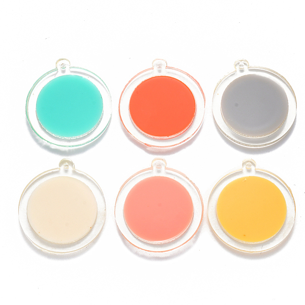 PandaHall Cellulose Acetate(Resin) Pendants, Flat Round, Mixed Color, 29.5x27x2mm, Hole: 1.5mm Cellulose Acetate Flat Round Multicolor
PandaHall Cellulose Acetate(Resin) Pendants, Flat Round, Mixed Color, 29.5x27x2mm, Hole: 1.5mm Cellulose Acetate Flat Round Multicolor