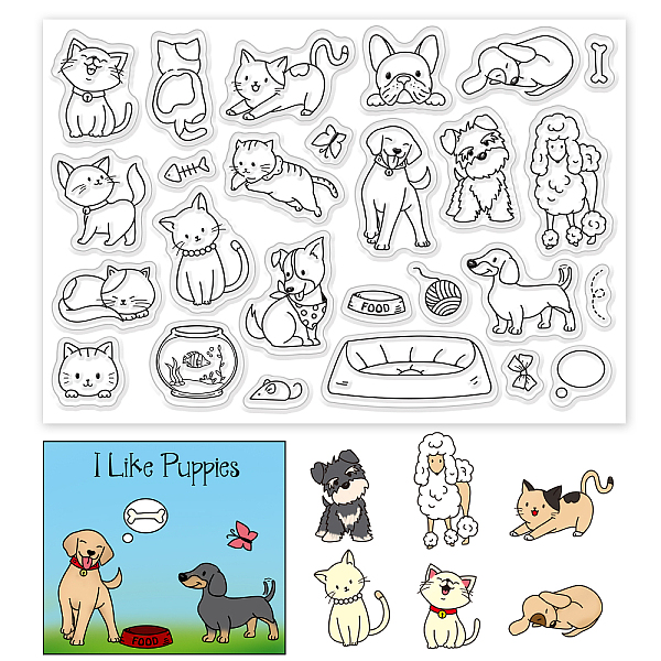 PandaHall PH Decorative Clear Stamps Plastic Stamps Animal Cat Dog Silicone Stamp Film Frame Transparent Seal Stamps for Gift Photo Album...
PandaHall PH Decorative Clear Stamps Plastic Stamps Animal Cat Dog Silicone Stamp Film Frame Transparent Seal Stamps for Gift Photo Album...