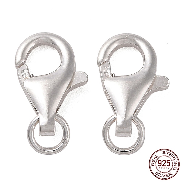 PandaHall 925 Sterling Silver Lobster Claw Clasps, with 925 Stamp, Silver, 15.5mm, Hole: 2mm Sterling Silver
PandaHall 925 Sterling Silver Lobster Claw Clasps, with 925 Stamp, Silver, 15.5mm, Hole: 2mm Sterling Silver
