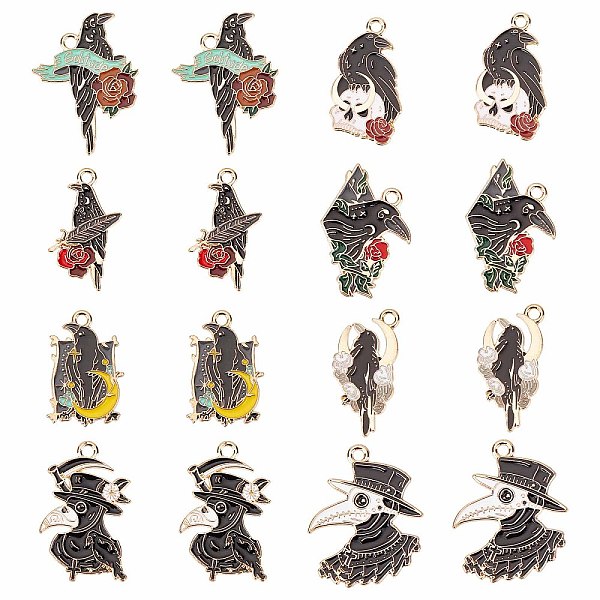 PandaHall SUNNYCLUE 1 Box 32Pcs Gothic Charms Crow Charm Raven Charms Black Bird Moon Rose Beak Skull Animal Halloween Enamel Alloy Gothic..., Multicolor
PandaHall SUNNYCLUE 1 Box 32Pcs Gothic Charms Crow Charm Raven Charms Black Bird Moon Rose Beak Skull Animal Halloween Enamel Alloy Gothic..., Multicolor