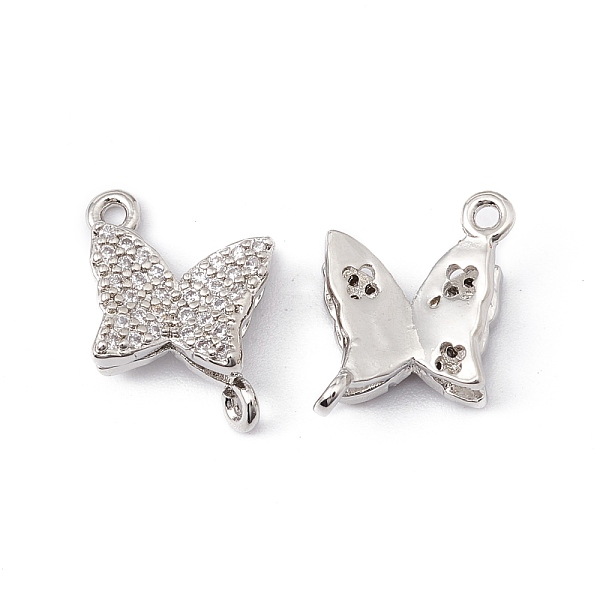 PandaHall Brass Micro Pave Clear Cubic Zirconia Connector Charms, Cadmium Free & Lead Free, Butterfly, Platinum, 12x16x4mm, Hole: 1.2mm...
PandaHall Brass Micro Pave Clear Cubic Zirconia Connector Charms, Cadmium Free & Lead Free, Butterfly, Platinum, 12x16x4mm, Hole: 1.2mm...