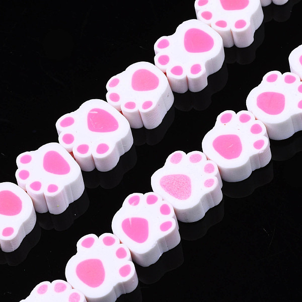 PandaHall Handmade Polymer Clay Bead Strands, Paw Print, Orchid, 6.5~11x9~11.5x4~5mm, Hole: 1.6mm, about 39pcs/strand, 14.37 inch~15.35 inch..., Purple
PandaHall Handmade Polymer Clay Bead Strands, Paw Print, Orchid, 6.5~11x9~11.5x4~5mm, Hole: 1.6mm, about 39pcs/strand, 14.37 inch~15.35 inch..., Purple