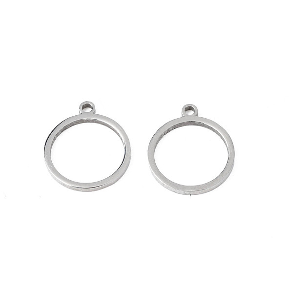 PandaHall 304 Stainless Steel Charms, Ring, Stainless Steel Color, 12.5x11x1mm, Hole: 1.4mm 304 Stainless Steel Ring
PandaHall 304 Stainless Steel Charms, Ring, Stainless Steel Color, 12.5x11x1mm, Hole: 1.4mm 304 Stainless Steel Ring