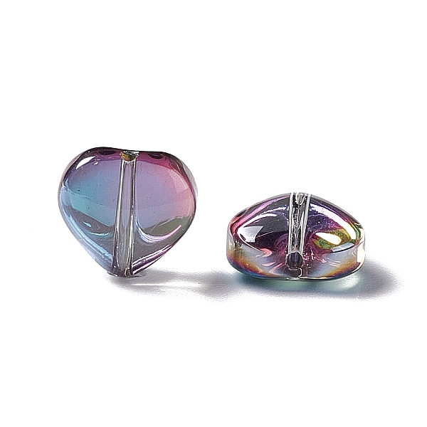 PandaHall Electroplate Glass Bead, Rainbow Plated, Heart, Colorful, 10x10x5mm, Hole: 1mm Glass Heart
PandaHall Electroplate Glass Bead, Rainbow Plated, Heart, Colorful, 10x10x5mm, Hole: 1mm Glass Heart