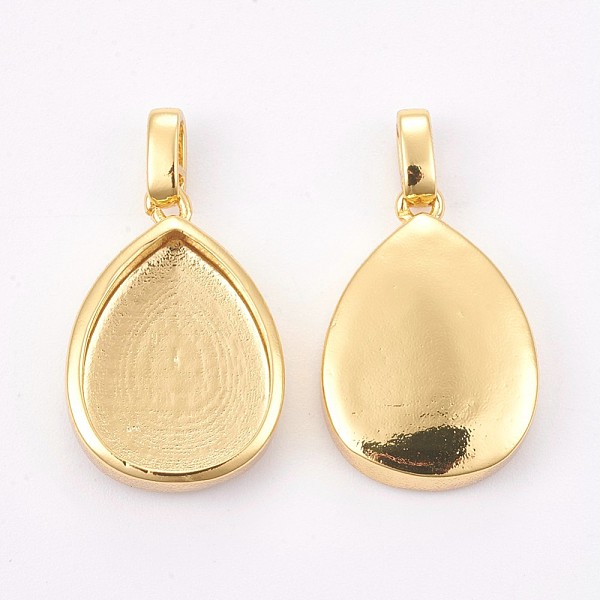 PandaHall Brass Pendant Cabochon Settings, Plain Edge Bezel Cups, Long-Lasting Plated, teardrop, Golden, Tray: 16x12mm, 21x14x4mm, Hole...
PandaHall Brass Pendant Cabochon Settings, Plain Edge Bezel Cups, Long-Lasting Plated, teardrop, Golden, Tray: 16x12mm, 21x14x4mm, Hole...