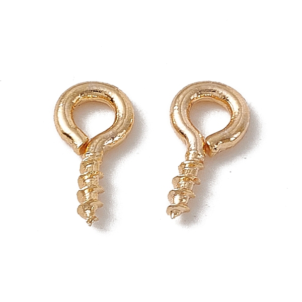 PandaHall Brass Screw Eye Pin Peg Bails, for DIY Jewelry Making Crafts, Real 18K Gold Plated, 8x4x1mm, Hole: 1.8mm, Pin: 1.2mm Brass
PandaHall Brass Screw Eye Pin Peg Bails, for DIY Jewelry Making Crafts, Real 18K Gold Plated, 8x4x1mm, Hole: 1.8mm, Pin: 1.2mm Brass