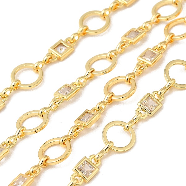 PandaHall Rack Plating Brass Ring & Rectangle Link Chain, with Cubic Zirconia, Unwelded, Long-Lasting Plated, Lead Free & Cadmium Free, Real...
PandaHall Rack Plating Brass Ring & Rectangle Link Chain, with Cubic Zirconia, Unwelded, Long-Lasting Plated, Lead Free & Cadmium Free, Real...
