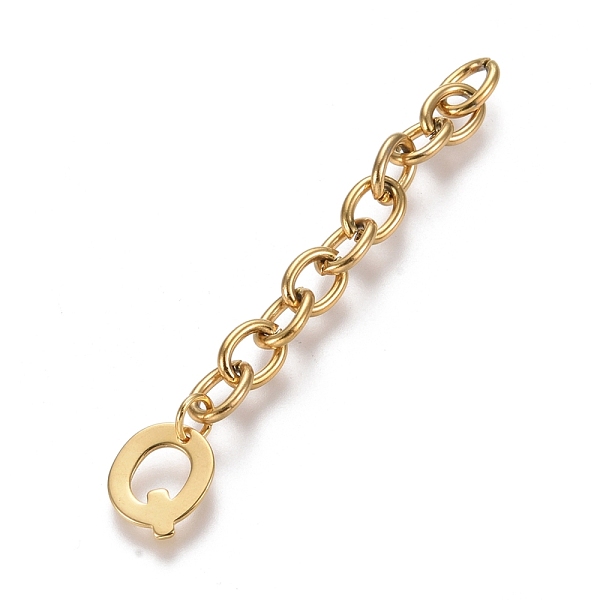 PandaHall 304 Stainless Steel Chain Extender, with Cable Chain and Letter Charms, Golden, Letter.Q, 67.5mm, Link: 8x6x1.3mm, Letter Q...
PandaHall 304 Stainless Steel Chain Extender, with Cable Chain and Letter Charms, Golden, Letter.Q, 67.5mm, Link: 8x6x1.3mm, Letter Q...