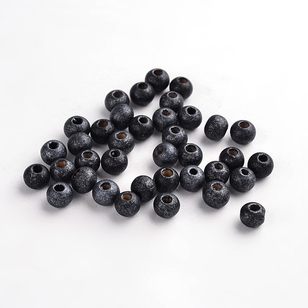PandaHall Round Natural Wood Beads, Dyed, Lead Free, Black, 7~8x8~9mm, Hole: 2~3mm, about 3000pcs/500g Wood Round Black
PandaHall Round Natural Wood Beads, Dyed, Lead Free, Black, 7~8x8~9mm, Hole: 2~3mm, about 3000pcs/500g Wood Round Black