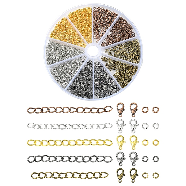 PandaHall 100Pcs 5 Color Iron Ends with Twist Chains, with 100Pcs Zinc Alloy Lobster Claw Clasps & 25G Brass Jump Rings, Mixed Color...
PandaHall 100Pcs 5 Color Iron Ends with Twist Chains, with 100Pcs Zinc Alloy Lobster Claw Clasps & 25G Brass Jump Rings, Mixed Color...