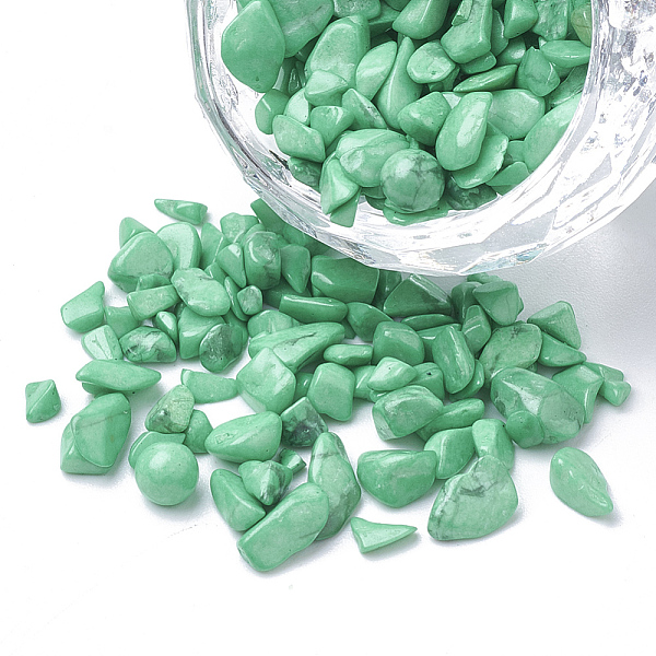 PandaHall Synthetic Turquoise Gemstone Beads, No Hole Beads, Dyed, Chip, Light Sea Green, 1~15x1~15x0.5~5mm, about 450g/bag Synthetic...
PandaHall Synthetic Turquoise Gemstone Beads, No Hole Beads, Dyed, Chip, Light Sea Green, 1~15x1~15x0.5~5mm, about 450g/bag Synthetic...