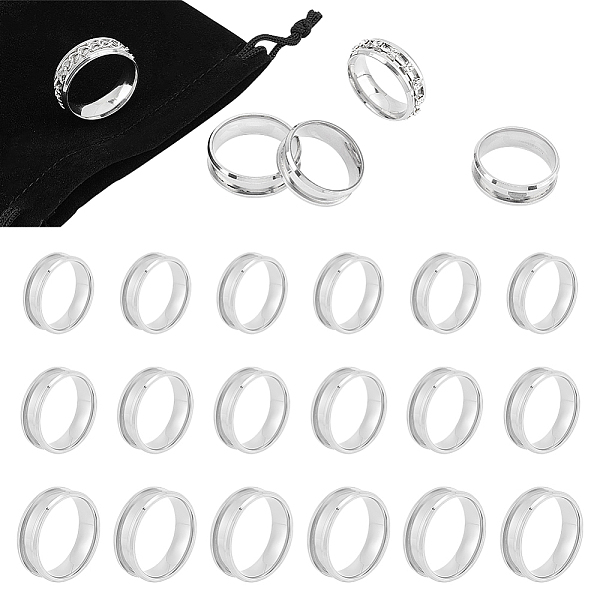 PandaHall UNICRAFTALE 18Pcs Blank Ring 3 Sizes Stainless Steel Grooved Ring Round Empty Ring for Inlay Ring Jewelry Making Gift Stainless...
PandaHall UNICRAFTALE 18Pcs Blank Ring 3 Sizes Stainless Steel Grooved Ring Round Empty Ring for Inlay Ring Jewelry Making Gift Stainless...