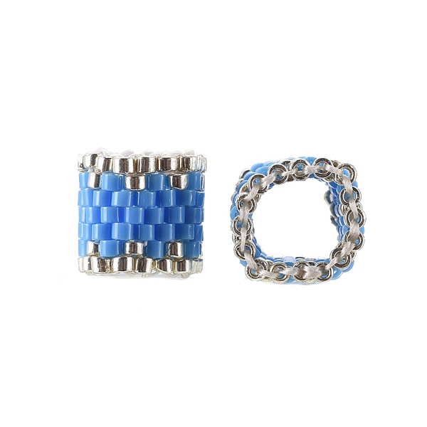 PandaHall MIYUKI & TOHO Handmade Japanese Seed Beads, Loom Pattern, Ring, Cornflower Blue, 14~15x9.5~10x3.5~4mm Glass Ring Blue
PandaHall MIYUKI & TOHO Handmade Japanese Seed Beads, Loom Pattern, Ring, Cornflower Blue, 14~15x9.5~10x3.5~4mm Glass Ring Blue