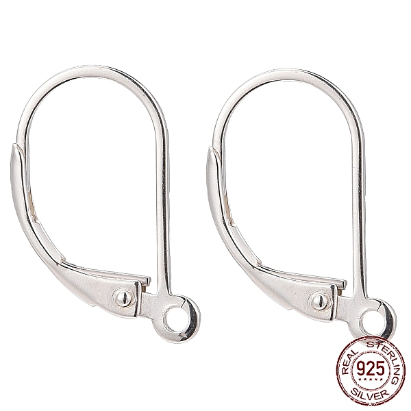 PandaHall 925 Sterling Silver Leverback Earring Findings, with 925 Stamp, Silver, 16x9x1.5mm, Hole: 1mm, Pin: 0.8mm Sterling Silver Silver
PandaHall 925 Sterling Silver Leverback Earring Findings, with 925 Stamp, Silver, 16x9x1.5mm, Hole: 1mm, Pin: 0.8mm Sterling Silver Silver