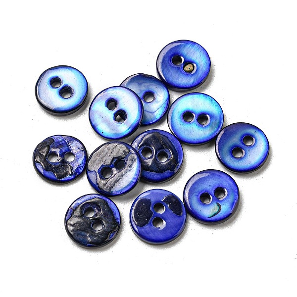 PandaHall Freshwater Shell Buttons, 2-Hole, Flat Round, Blue, 9x1~2mm, Hole: 1.5mm Shell Flat Round Blue
PandaHall Freshwater Shell Buttons, 2-Hole, Flat Round, Blue, 9x1~2mm, Hole: 1.5mm Shell Flat Round Blue
