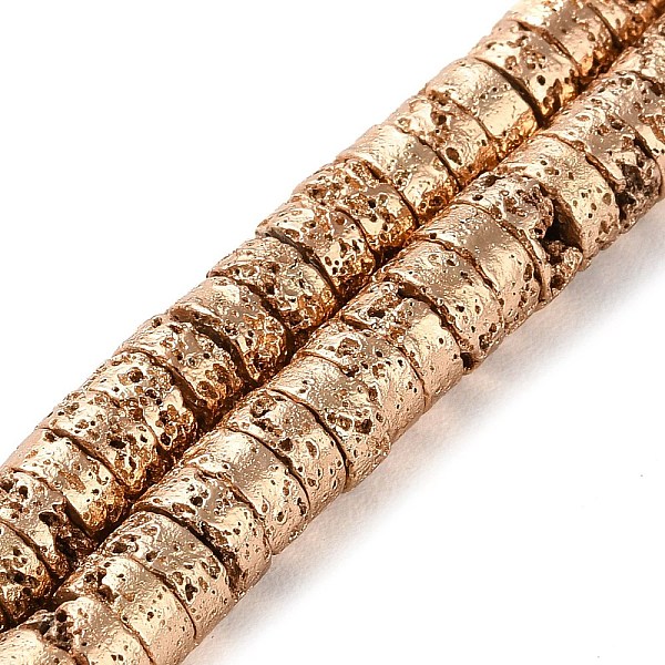 PandaHall Electroplated Natural Lava Rock Beads Strands, Disc, Heishi Beads, Light Gold Plated, 6.5x3mm, Hole: 1.4mm, about 137pcs/strand...
PandaHall Electroplated Natural Lava Rock Beads Strands, Disc, Heishi Beads, Light Gold Plated, 6.5x3mm, Hole: 1.4mm, about 137pcs/strand...