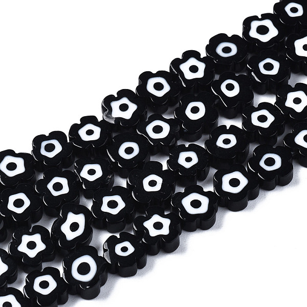 PandaHall Handmade Lampwork Beads Strands, Flower with Evil Eye, Black, 6~7x6~7.5x3mm, Hole: 0.7mm, about 63~65pcs/strand, 15.75 inch~15.94...
PandaHall Handmade Lampwork Beads Strands, Flower with Evil Eye, Black, 6~7x6~7.5x3mm, Hole: 0.7mm, about 63~65pcs/strand, 15.75 inch~15.94...