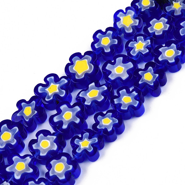 PandaHall Handmade Millefiori Glass Bead Strands, Plum Bossom, Blue, 9.5~12x9.5~12.5x4~4.5mm, Hole: 1.5mm, about 39pcs/strand, 15.94...
PandaHall Handmade Millefiori Glass Bead Strands, Plum Bossom, Blue, 9.5~12x9.5~12.5x4~4.5mm, Hole: 1.5mm, about 39pcs/strand, 15.94...