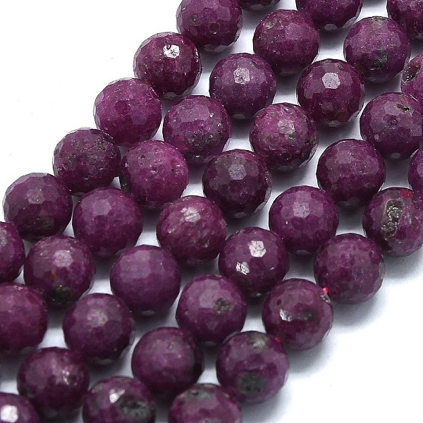 PandaHall Natural Ruby Beads Strands, Faceted, Round, 8mm, Hole: 0.8mm, about 48pcs/strand, 15.16 inch(38.5cm) Ruby Round
PandaHall Natural Ruby Beads Strands, Faceted, Round, 8mm, Hole: 0.8mm, about 48pcs/strand, 15.16 inch(38.5cm) Ruby Round